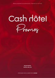 Catalogue Promotions chez Cash Hôtel